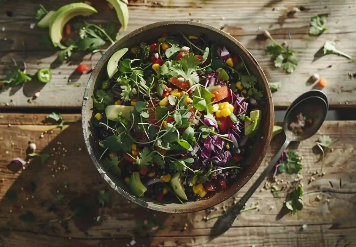 Healthy Garnishes – Cilantro & Microgreens