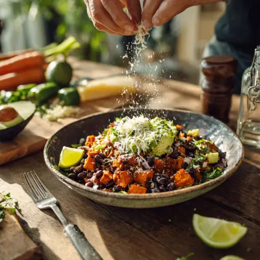 Homemade sweet potato taco bowl Homemade sweet potato taco bowl