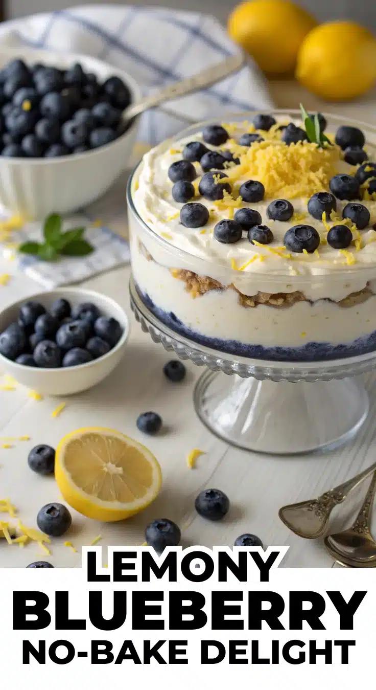 Lemony Blueberry No-Bake Delight Lemony Blueberry No-Bake Delight
