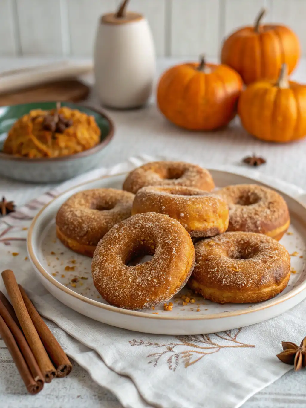 Pumpkin Spice Baked Donuts