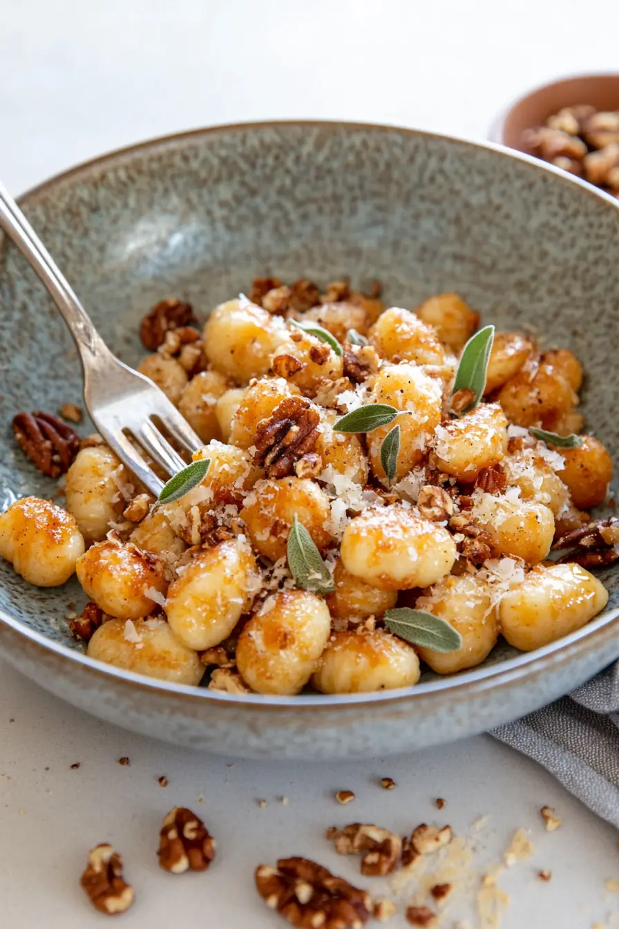 Pumpkin Gnocchi: 7 Easy Steps to Perfect Fall Comfort Food 2 u3316835771 A rustic ceramic bowl filled with golden orange p 7e2627e2 31f4 42c7 a927 337147e0f399 2 compressed