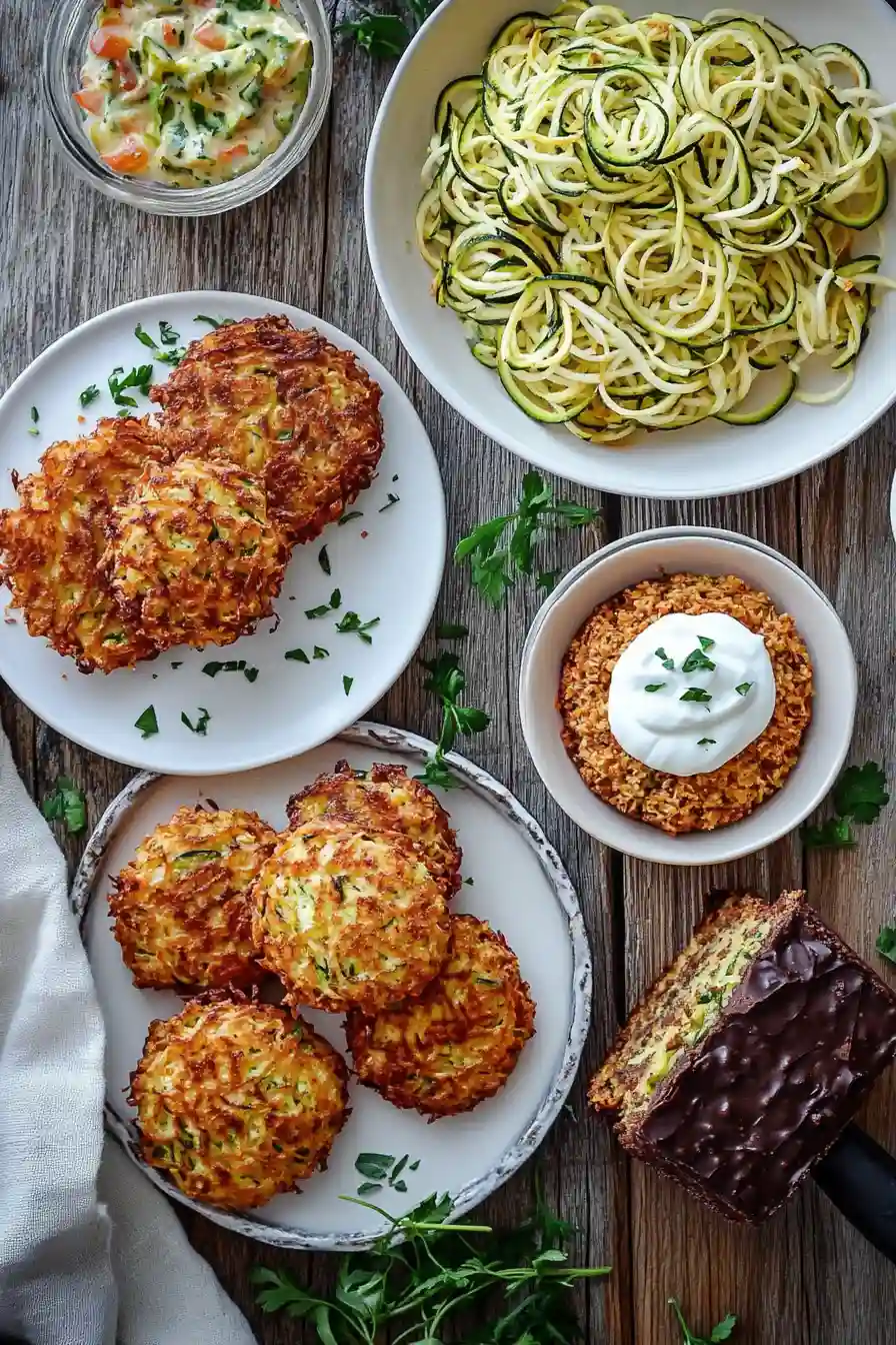 Shredded Zucchini Recipes: 7 Best Ways to Cook Healthy Meals 2 u3316835771 A rustic kitchen table with an assortment of shre 9da284a8 89be 4eaf 8c42 6f29284258f6 3 compressed