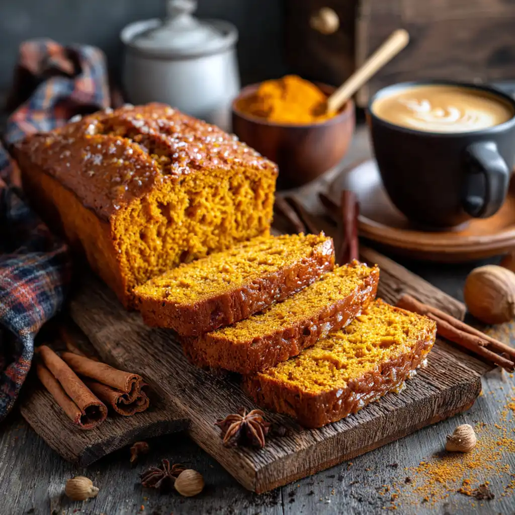 Pumpkin Spice Aesthetic: 7 Cozy Ways to Embrace Fall Vibes Today 2 u3316835771 Golden pumpkin spice loaf on a rustic wooden boar 3df8b32a 27eb 4be4 b5a2 2ac7bf6d144f 0 compressed