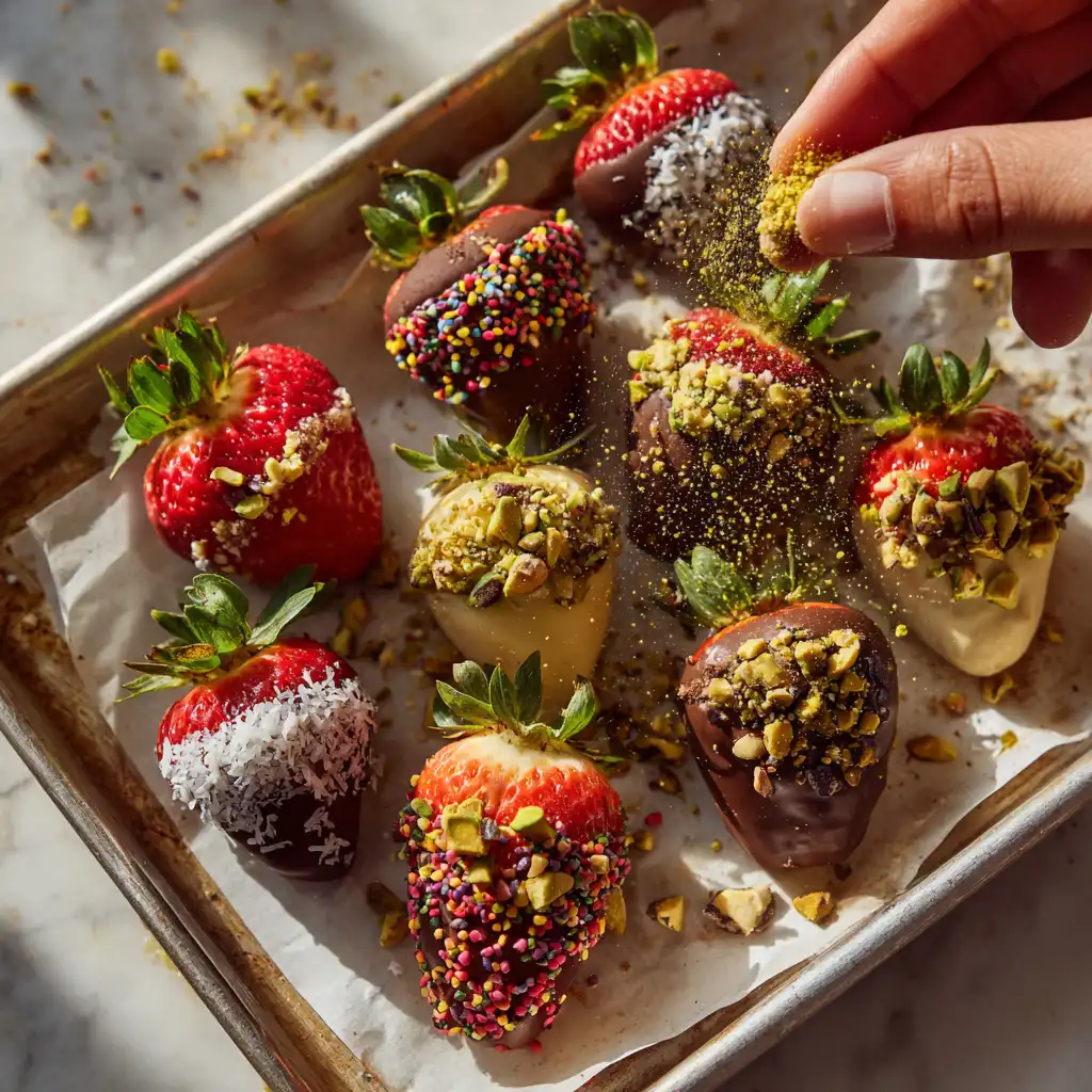 u3316835771 Overhead shot of a tray of freshly dipped chocola 5fbf2e84 0786 4490 b28f 4e9973680ed7 0 compressed