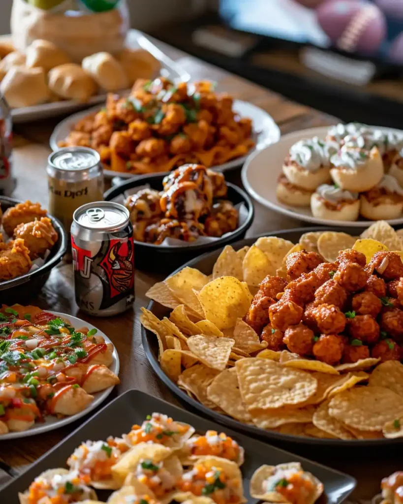 Football Party Finger Foods Everyone Loves! 7 Best Recipes to Wow Your Guests 2 u3316835771 Realistic overhead photo of a game day food sprea 6323ed64 f952 4ec8 8aac b5959df83c50 2 compressed