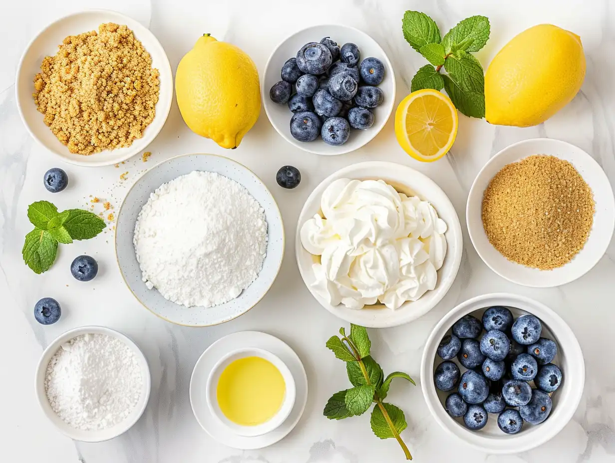 Lemony Blueberry No-Bake Delight Lemony Blueberry No-Bake Delight