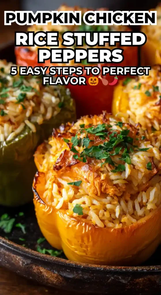 Pumpkin Chicken and Rice Stuffed Peppers: 5 Easy Steps to Perfect Flavor 4 SweetPotato 9 compressed