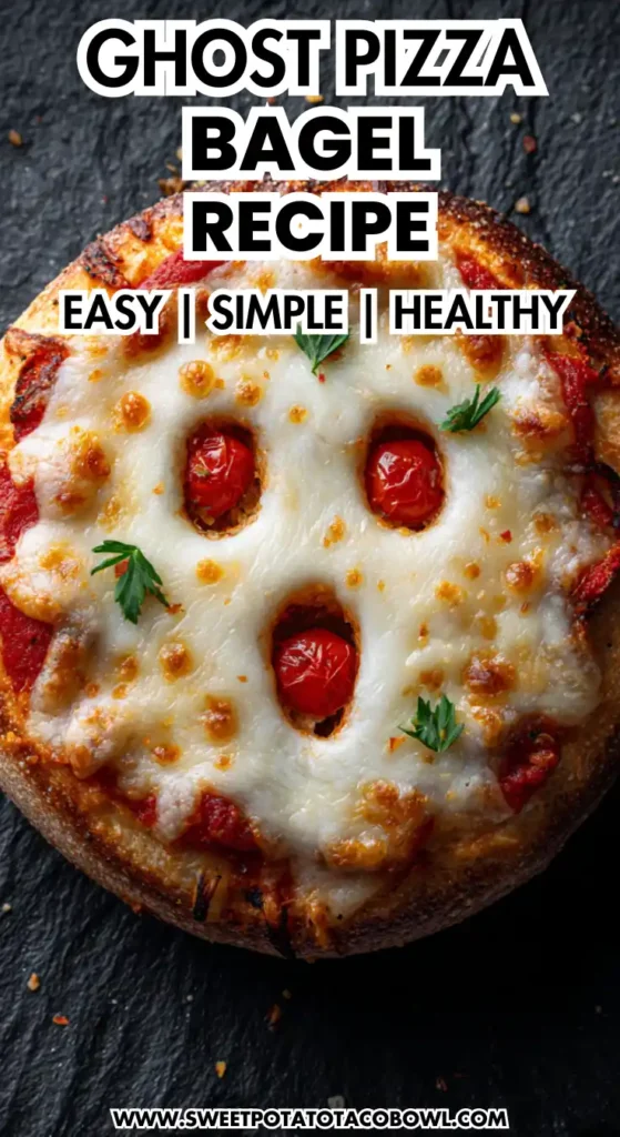 Ghost Pizza Bagel Recipes: 5 Easy Ways to Make This Spooky Treat 4 sweetbowl 11 compressed