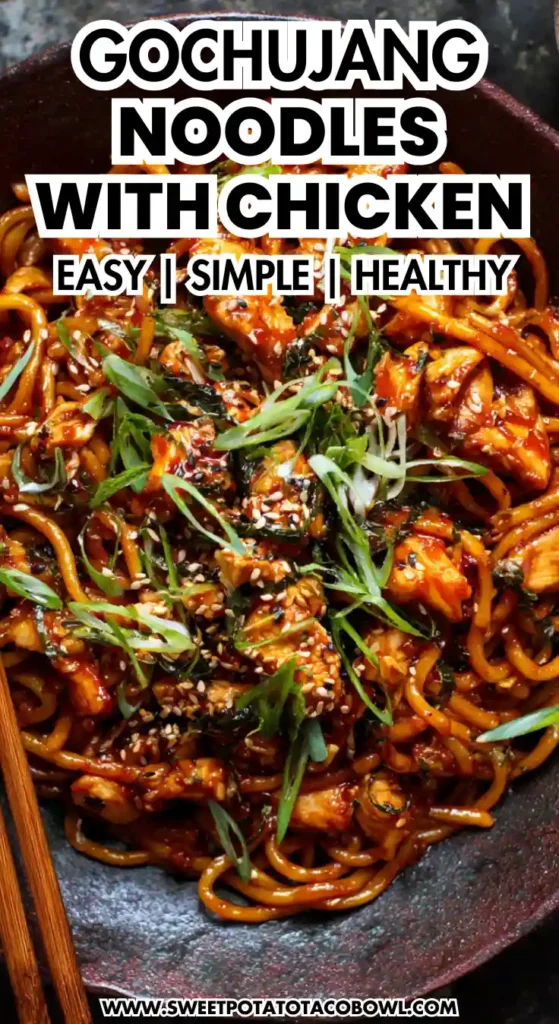 Saucy Gochujang Noodles with Chicken: 5 Easy Steps to Flavorful Joy 4 sweetbowl 27 compressed