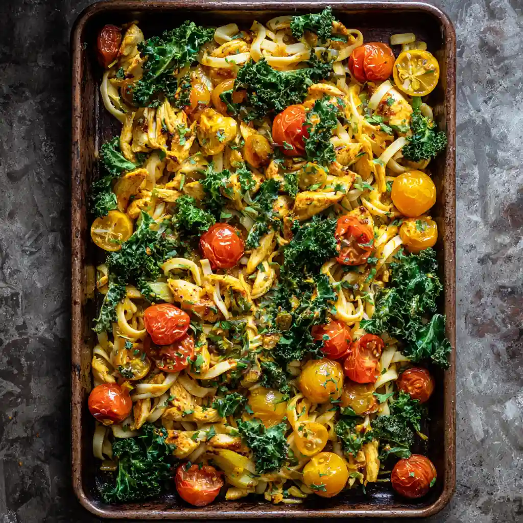 Curry-Coconut Sheet Pan Noodles (chicken & kale): 7 Easy Steps to Perfect Flavor 2 u3316835771 Curry Coconut Sheet Pan Noodles chicken kale v 6dac2314 b902 4659 b5f2 08411024caa7 1 compressed