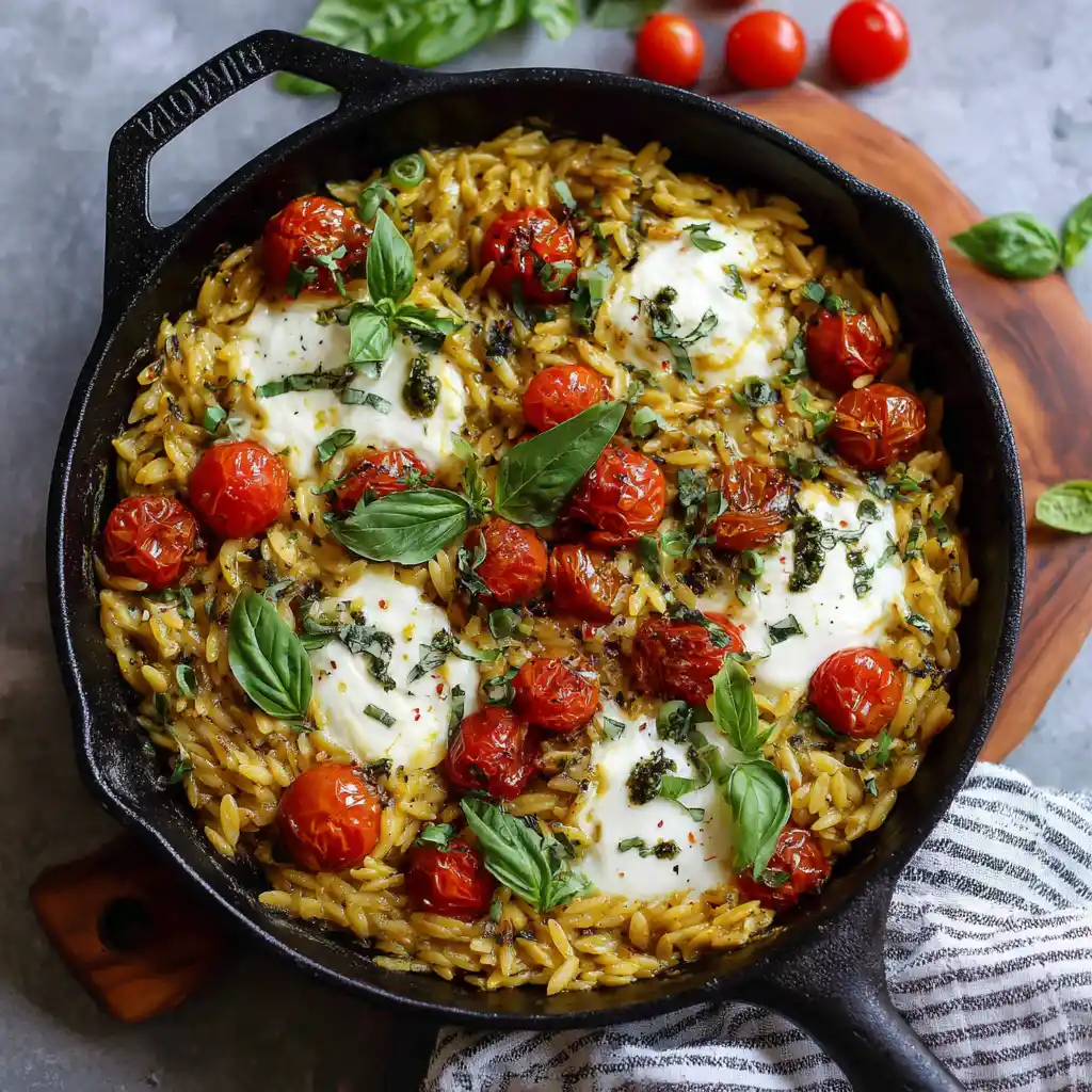u3316835771 Easiest One Pan Caprese Pesto Orzo Bake v 7 67489639 4df6 4248 977a 50fdb79b2cf9 2 compressed