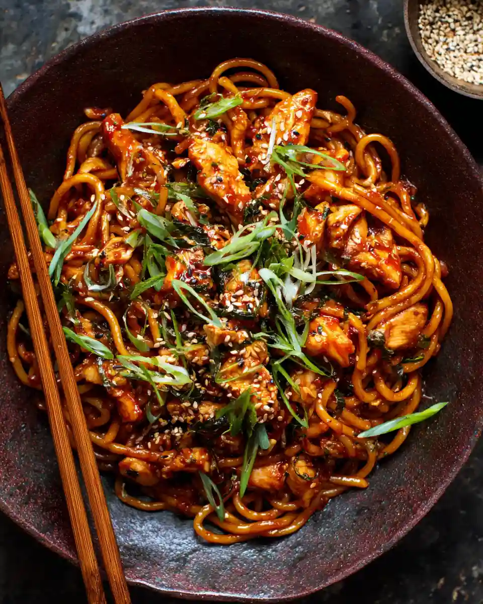 u3316835771 Saucy Gochujang Noodles with Chicken ar 45 v 9d652763 6e4f 4ae8 a1b0 64a70882f445 0 compressed