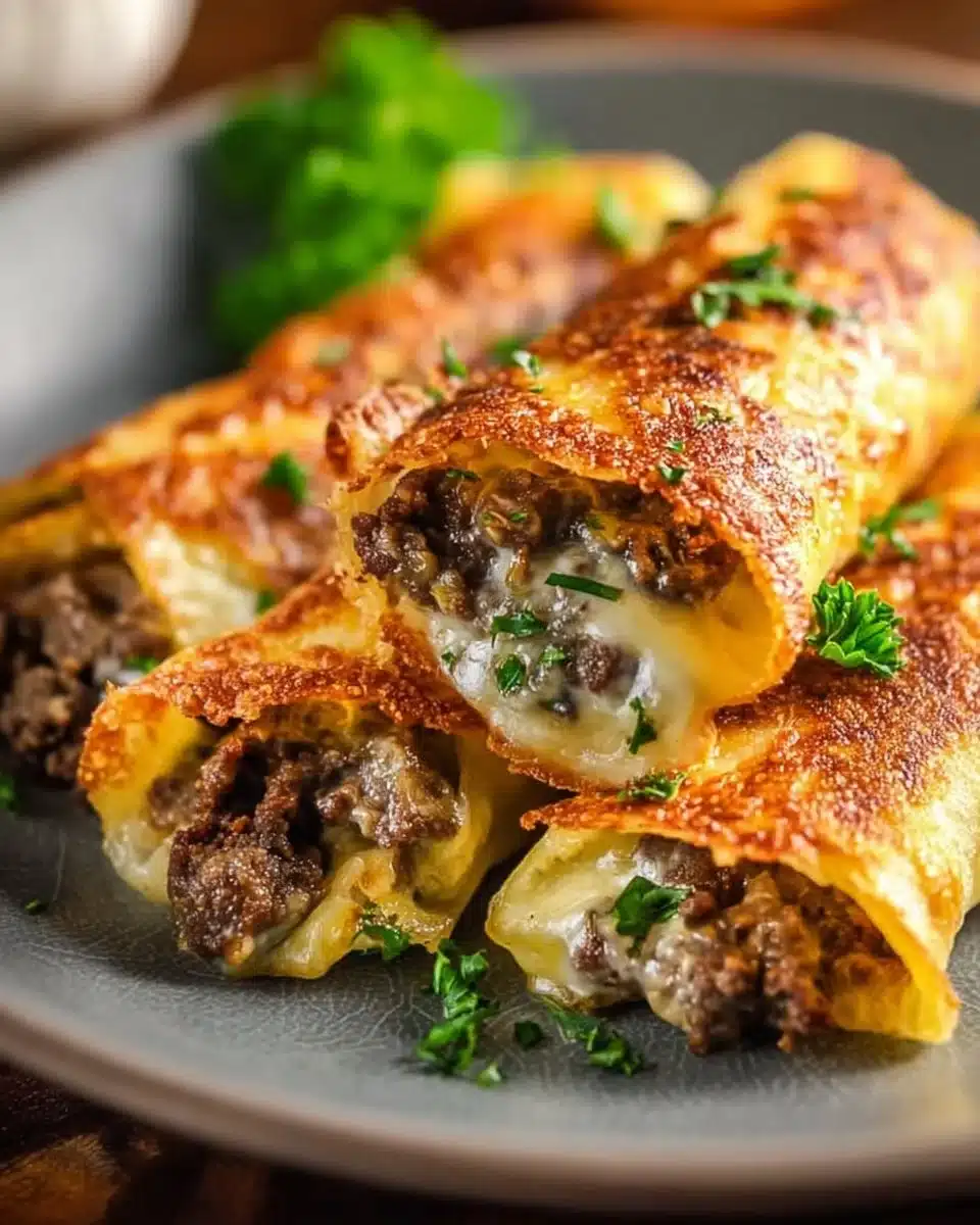 Keto Philly Cheesesteak Rolls