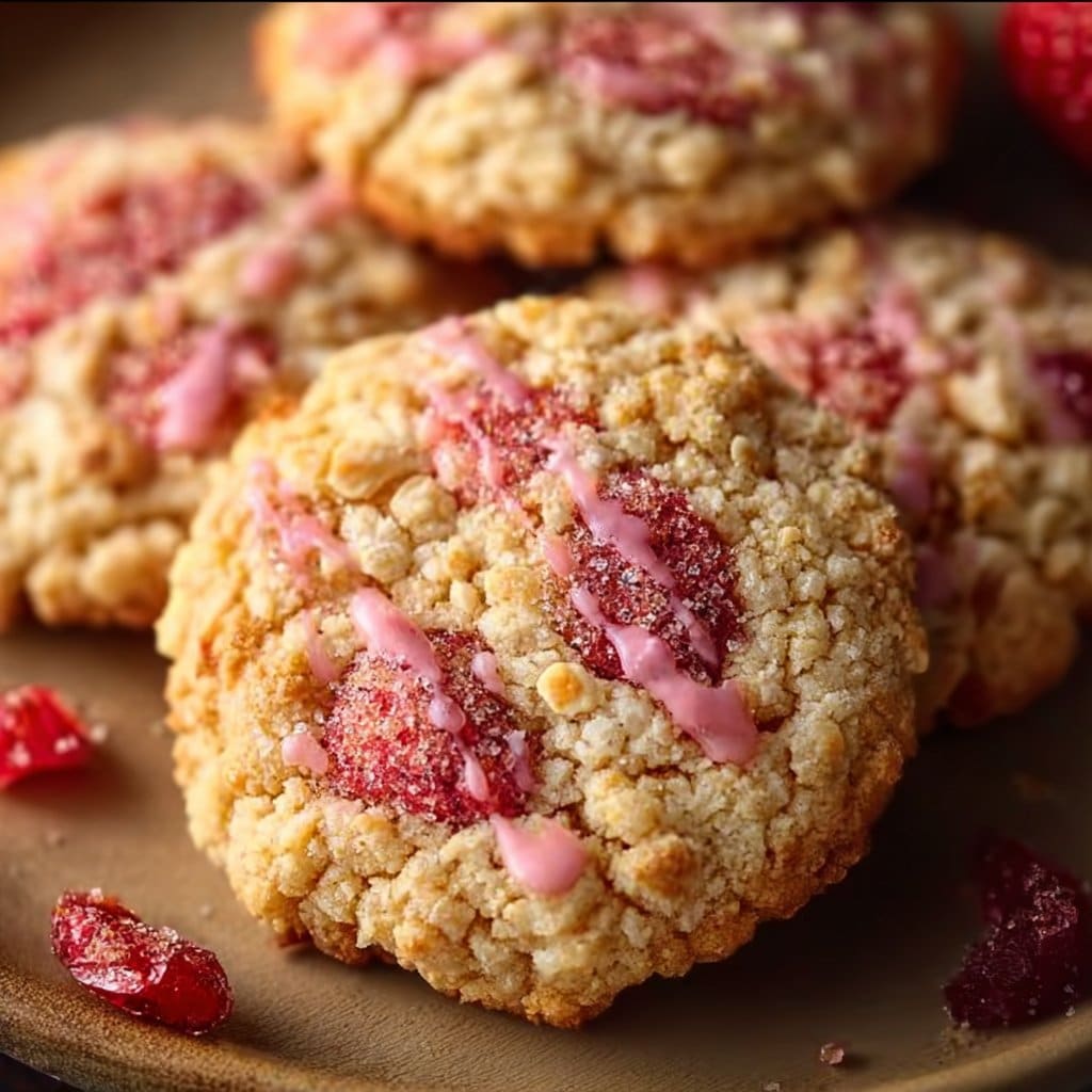 Strawberry Crunch Cookies