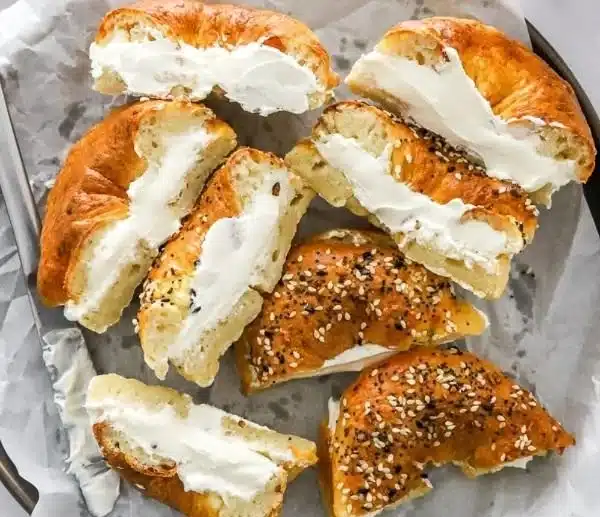 Air Fryer Protein Bagels