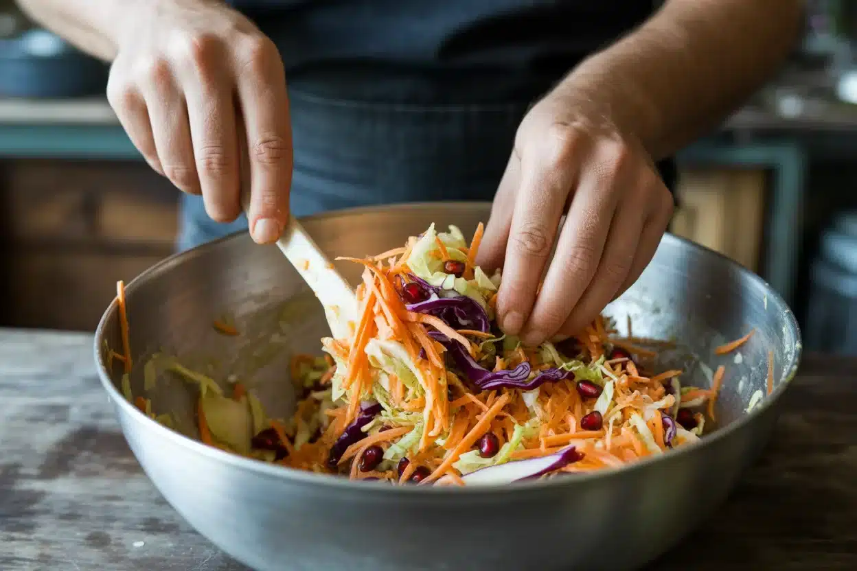 carrot pomegranate salad