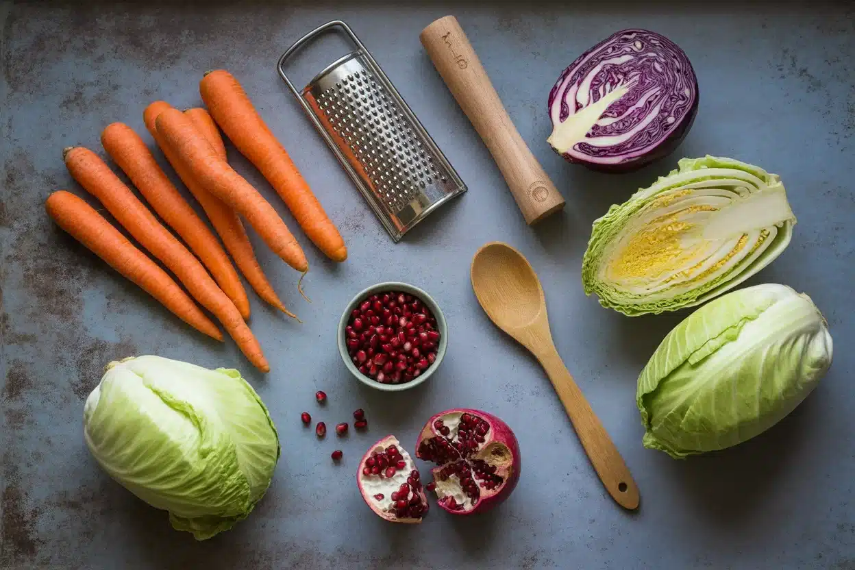 Bright and Crunchy Carrot Pomegranate Salad Delight
