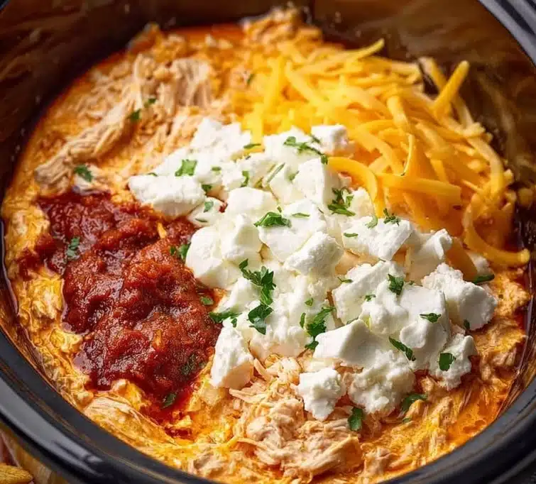 Crockpot Buffalo Chicken Dip