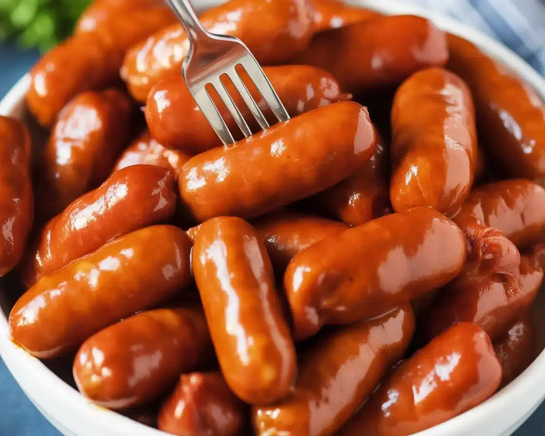 Easy Crock Pot Little Smokies with Sweet BBQ Sauce 9 Easy Crock Pot Little Smokies with Sweet BBQ Sauce