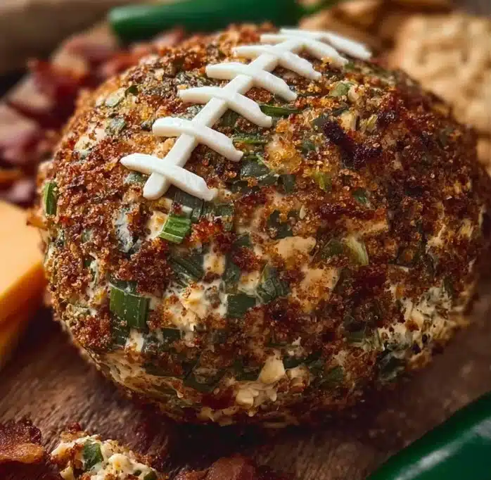 Jalapeño Popper Football Cheese Ball