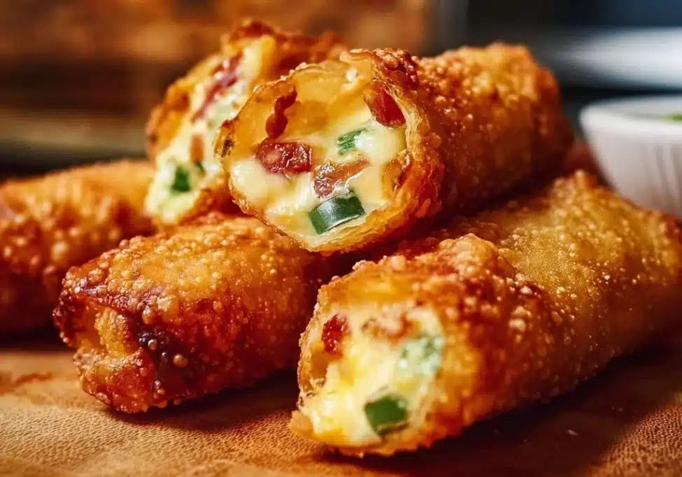 Mini Jalapeno Popper Egg Rolls
