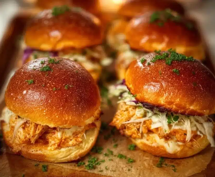 Spicy Buffalo Chicken Sliders